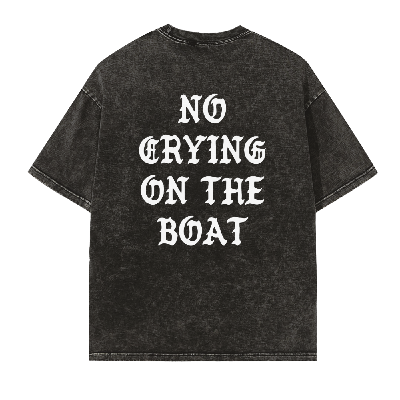 NO CRYING ON THE BOAT TEE